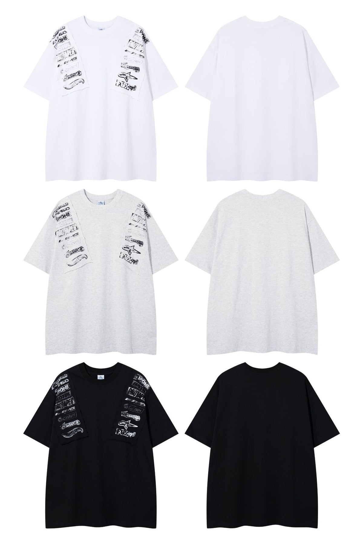 Oversized Motorsport Logo Patch T-Shirt – Streetwear Graphic Tee