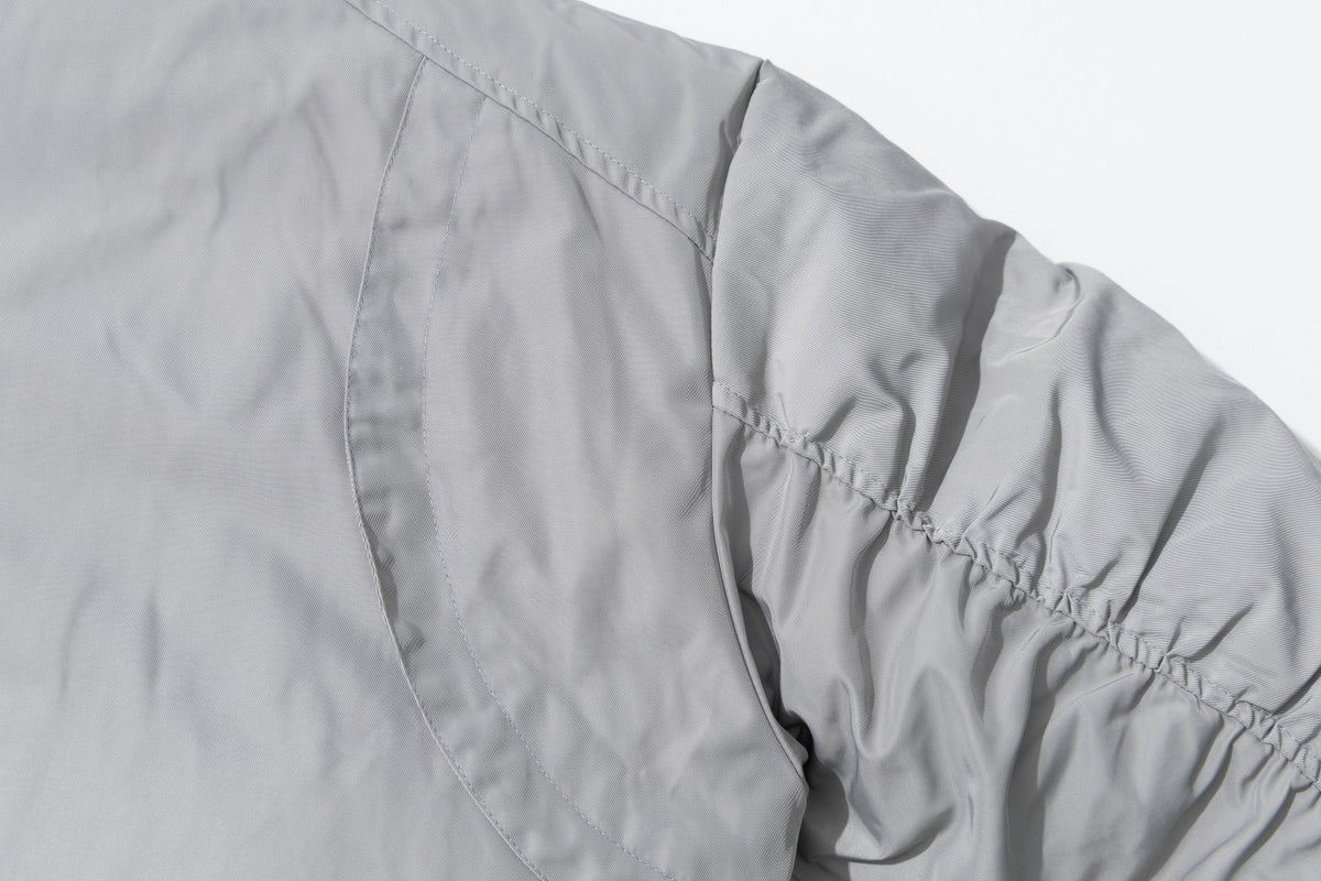 Padded Bomber Jacket – Zip-Up MA-1 Flight Jacket with Sleeve Pocket