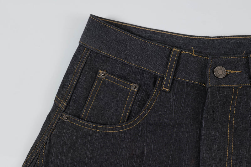 Omirad Curved Volume Wide-Leg Balloon Jeans | SEAKOFF
