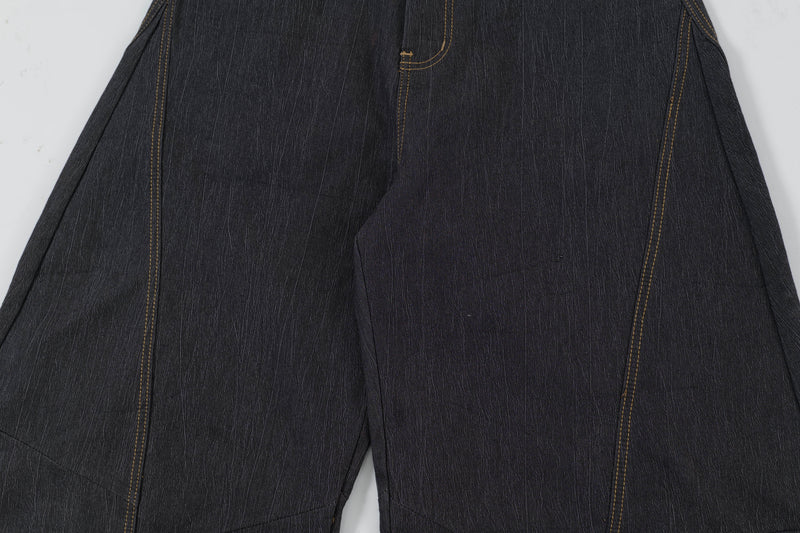 Omirad Curved Volume Wide-Leg Balloon Jeans | SEAKOFF