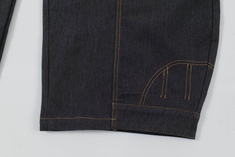 Omirad Curved Volume Wide-Leg Balloon Jeans | SEAKOFF