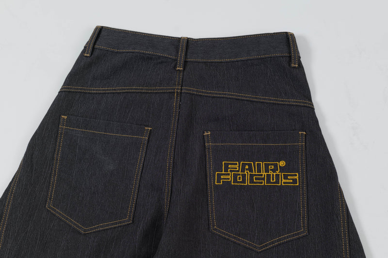 Omirad Curved Volume Wide-Leg Balloon Jeans | SEAKOFF