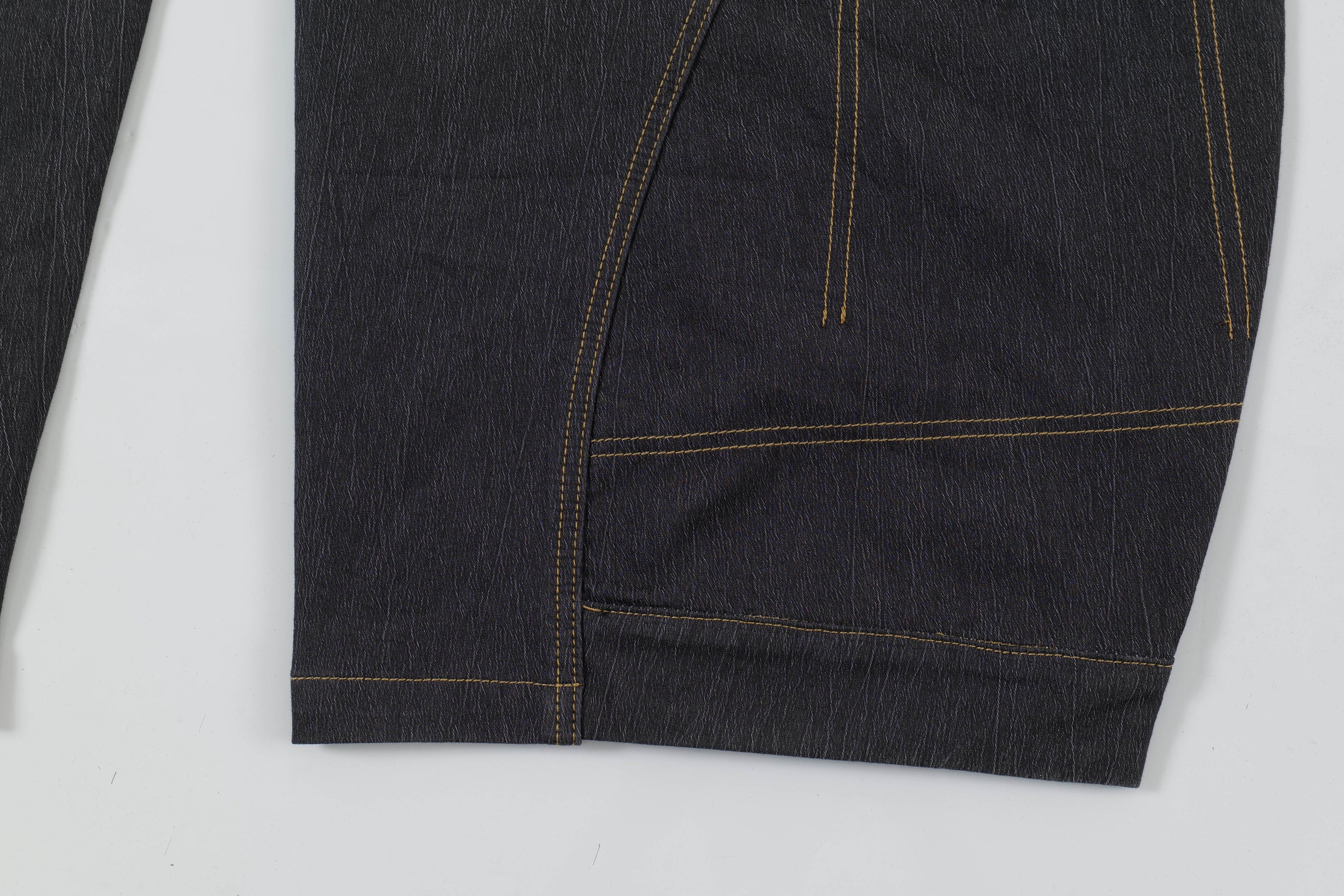 Omirad Curved Volume Wide-Leg Balloon Jeans | SEAKOFF