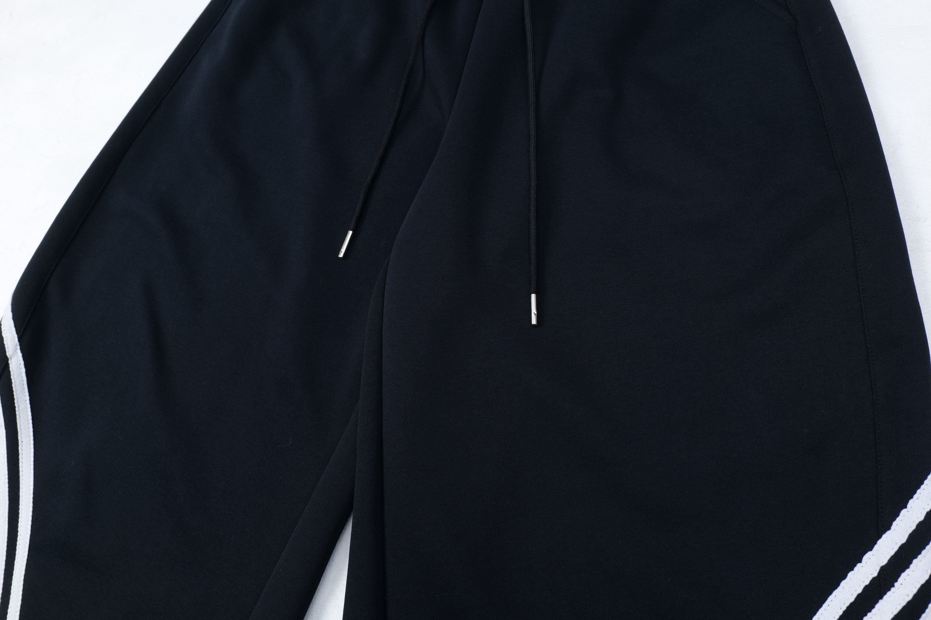 Curved Triple-Stripe Wide-Leg Track Pants | Streetwear