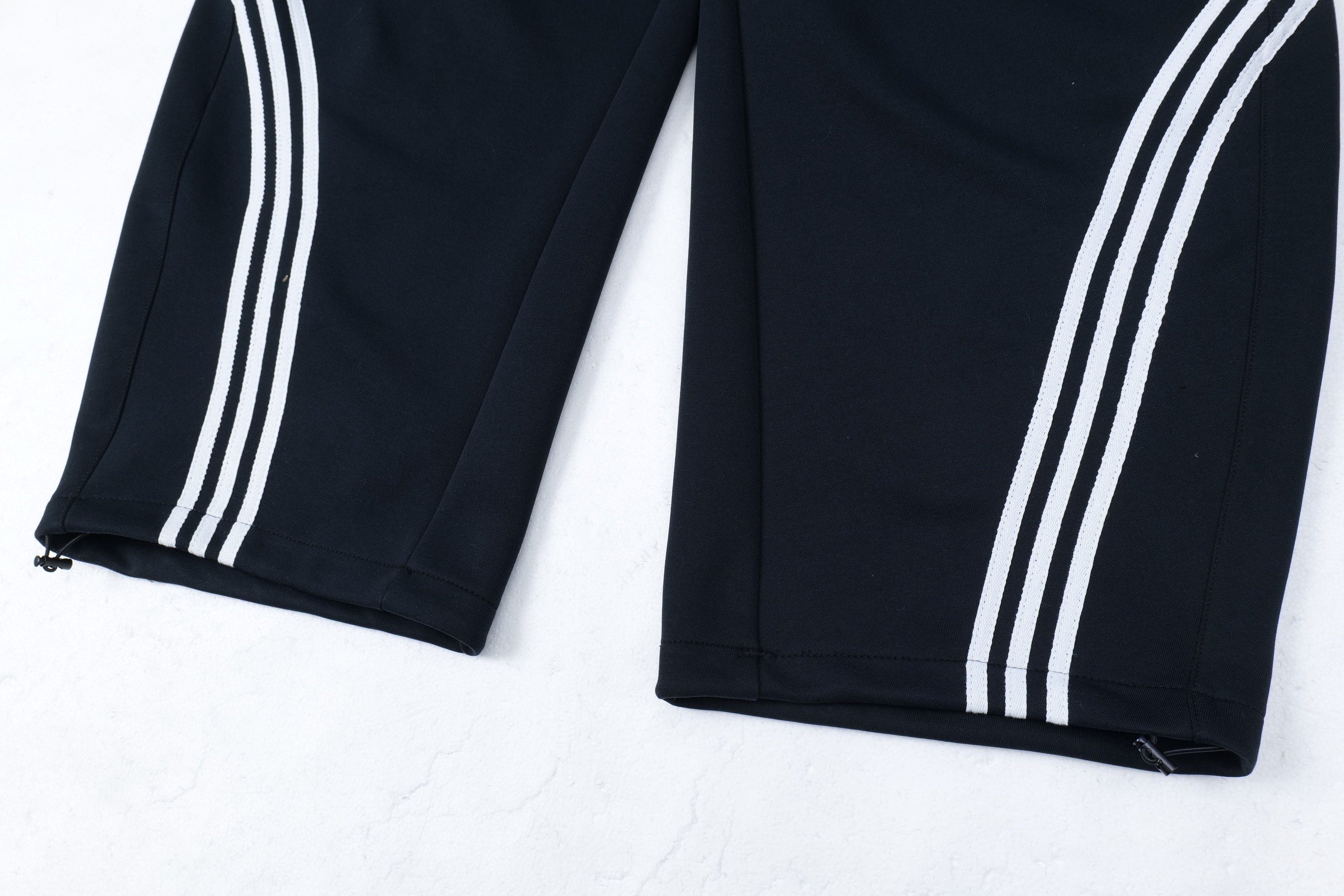 Curved Triple-Stripe Wide-Leg Track Pants | Streetwear