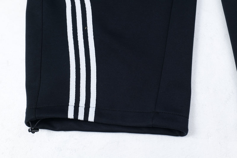 Curved Triple-Stripe Wide-Leg Track Pants | Streetwear