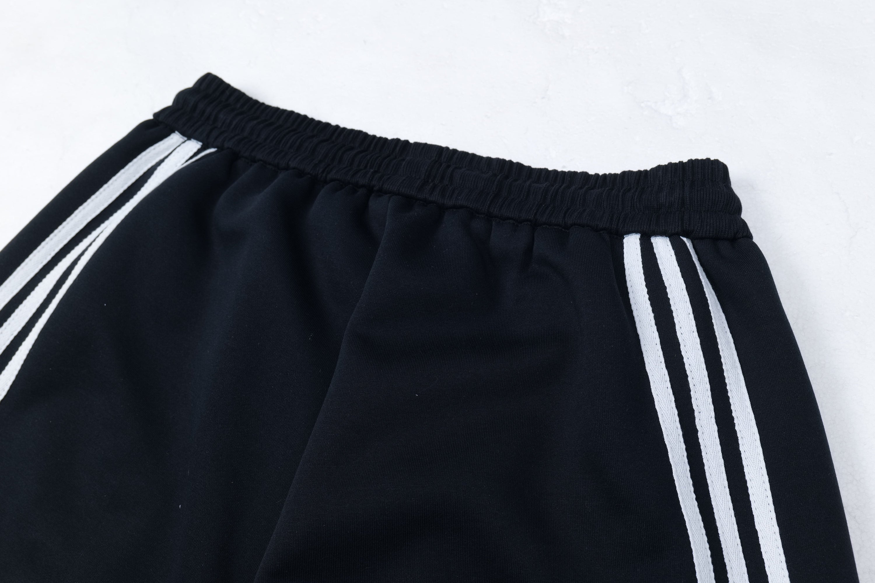 Curved Triple-Stripe Wide-Leg Track Pants | Streetwear