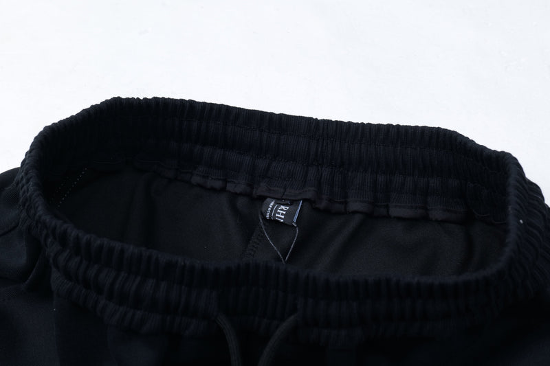 Curved Triple-Stripe Wide-Leg Track Pants | Streetwear