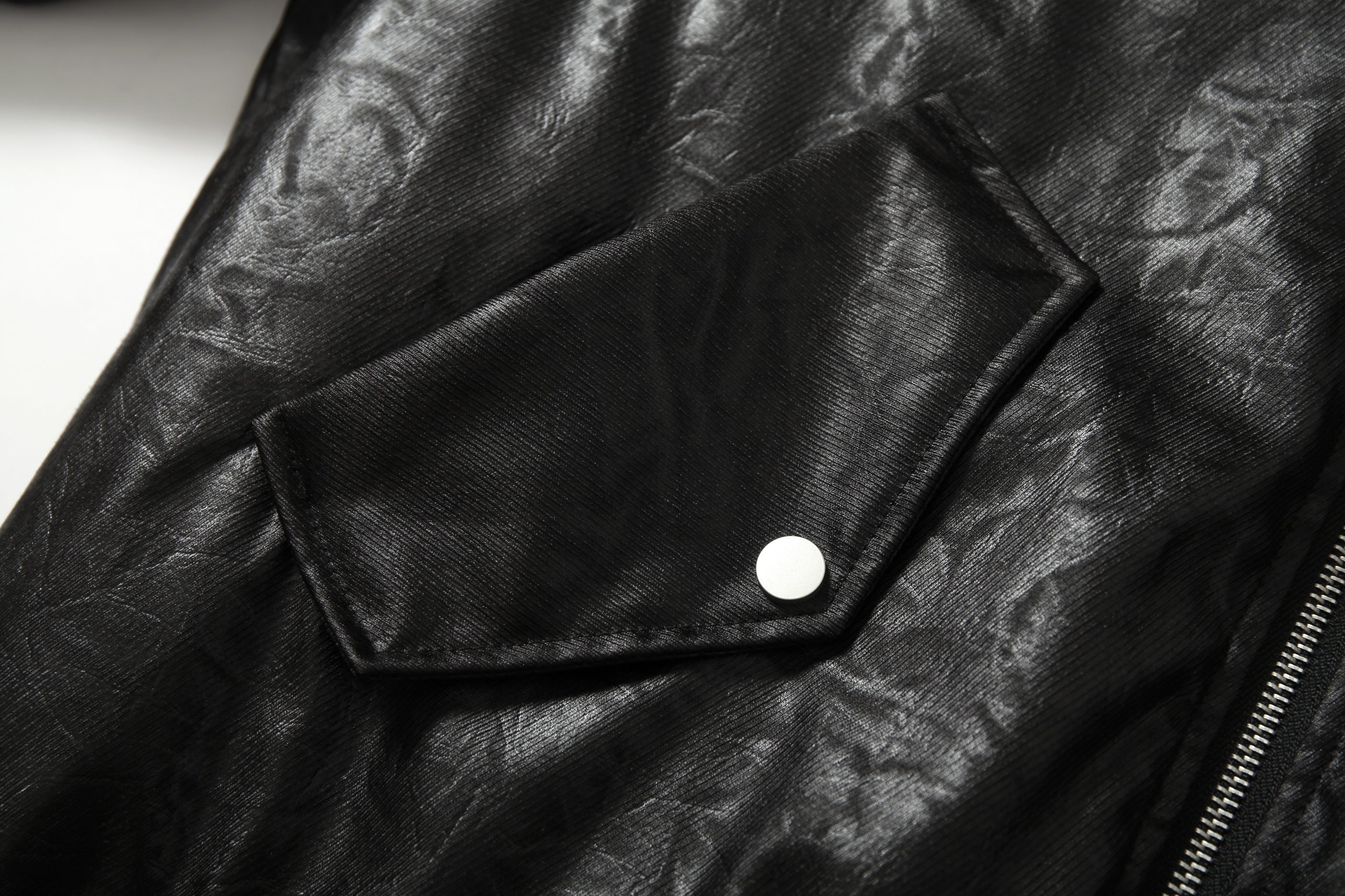 Fur-Trim Hooded Faux Leather Bomber Jacket | Restarall