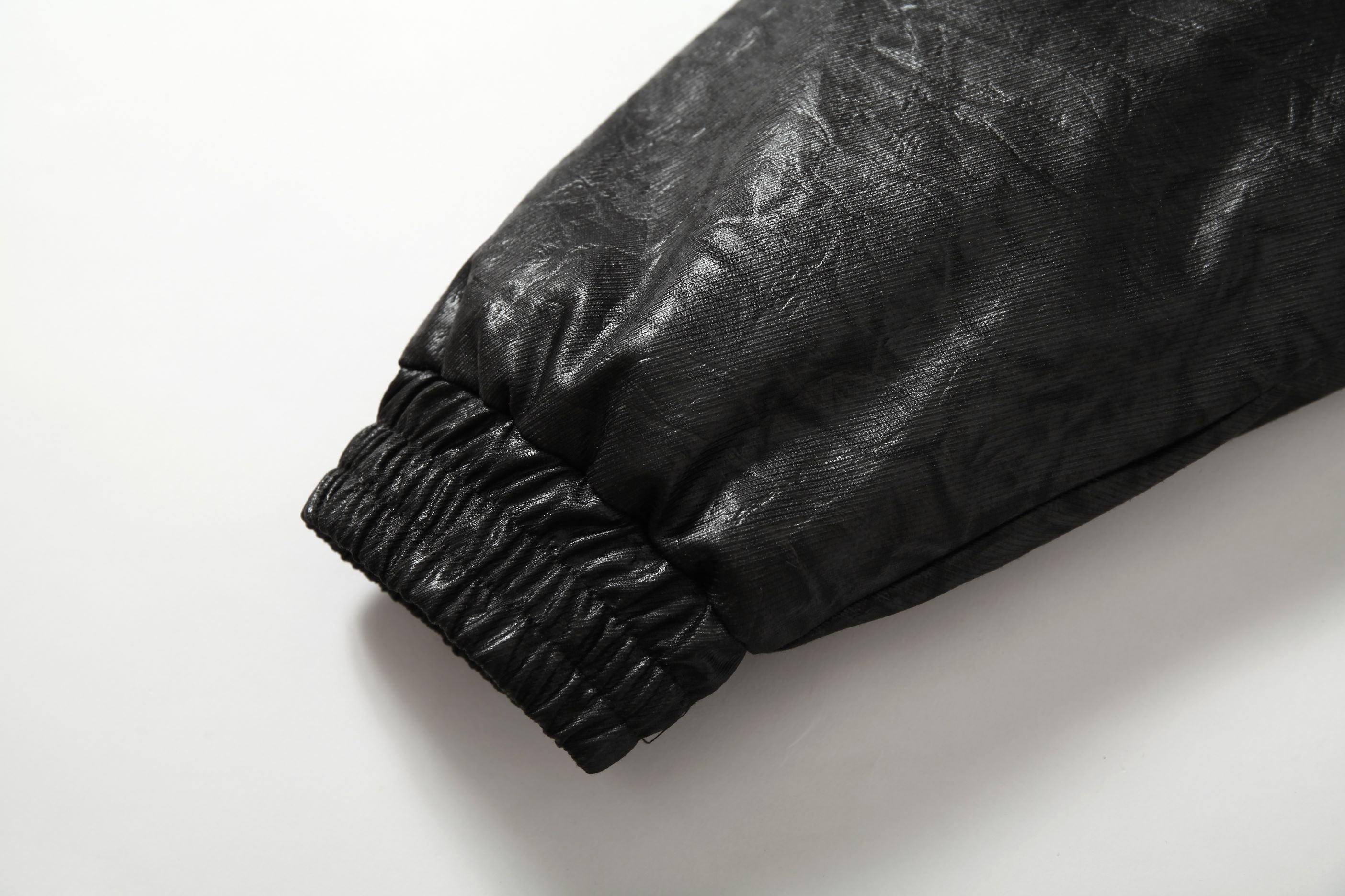 Fur-Trim Hooded Faux Leather Bomber Jacket | Restarall