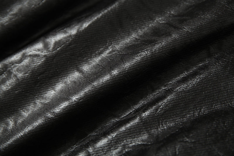 Fur-Trim Hooded Faux Leather Bomber Jacket | Restarall
