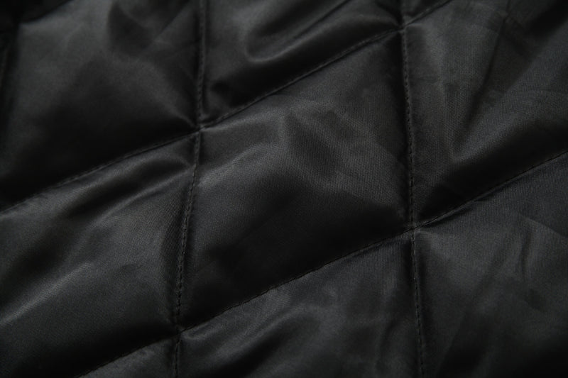 Fur-Trim Hooded Faux Leather Bomber Jacket | Restarall