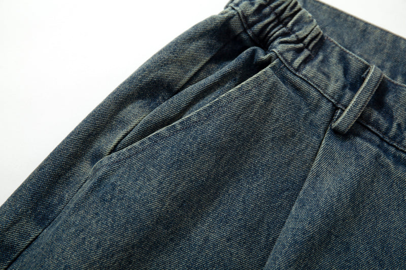 Omirad Patchwork Camo Panel Distressed Denim Jeans