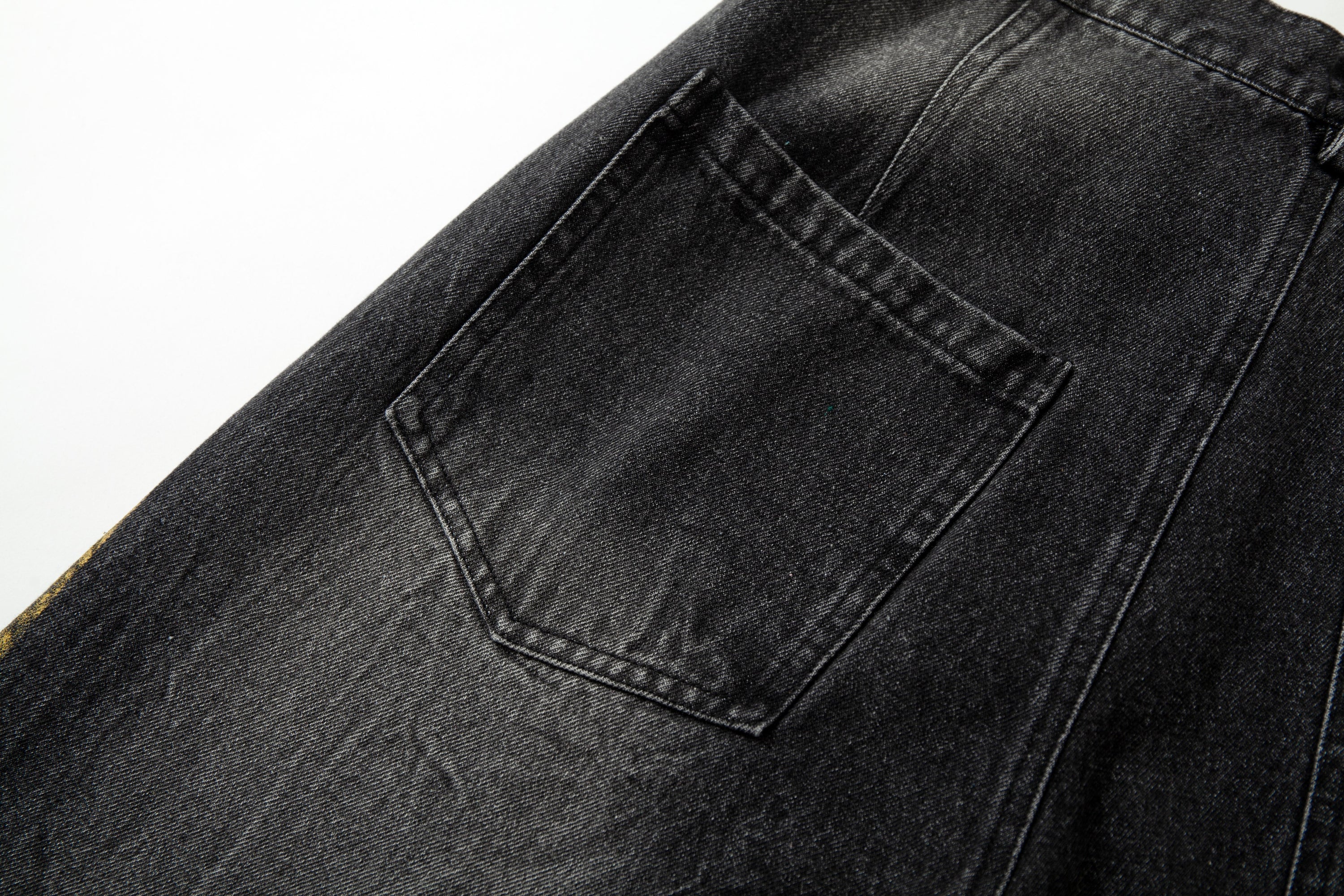 Omirad Side Stripe Washed Barrel-Leg Denim Jeans