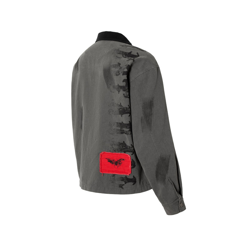 Omirad Gothic Patchwork Zip Jacket | Dark Street Graphic