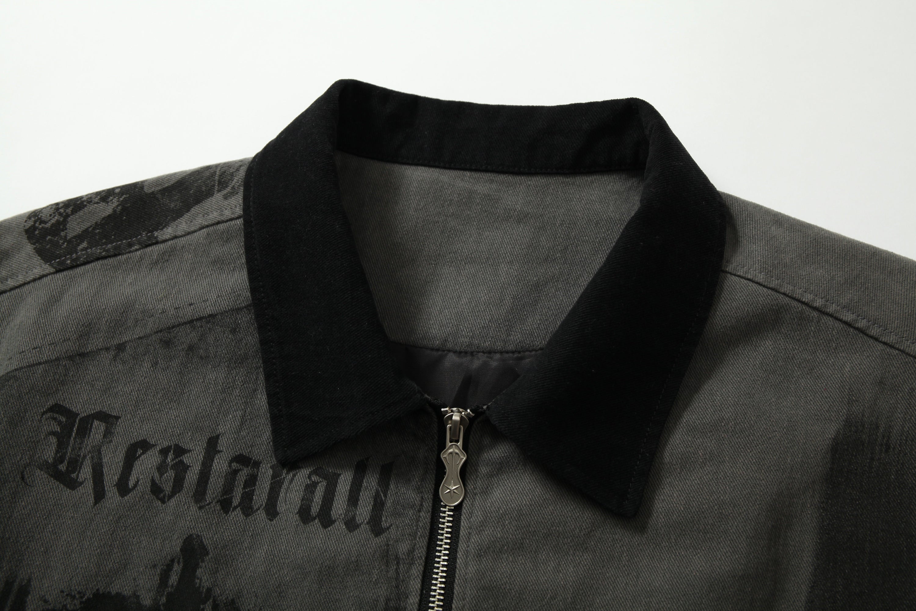 Omirad Gothic Patchwork Zip Jacket | Dark Street Graphic