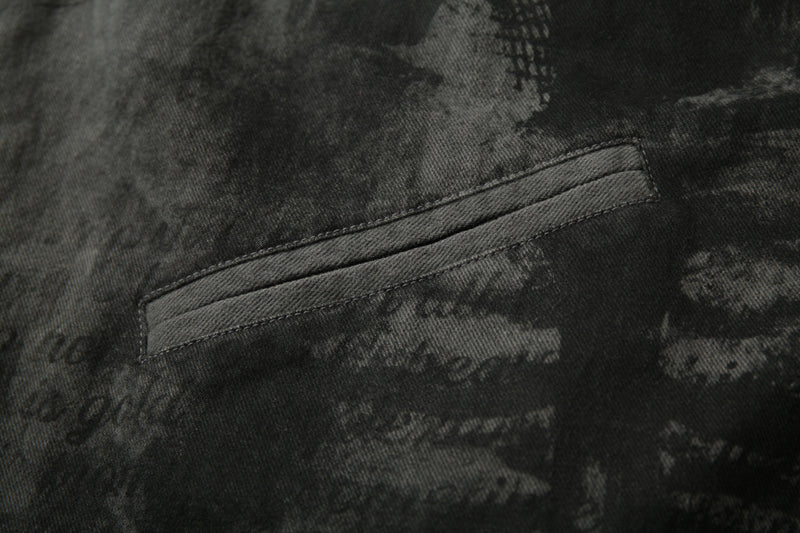 Omirad Gothic Patchwork Zip Jacket | Dark Street Graphic