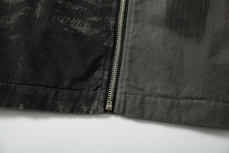 Omirad Gothic Patchwork Zip Jacket | Dark Street Graphic