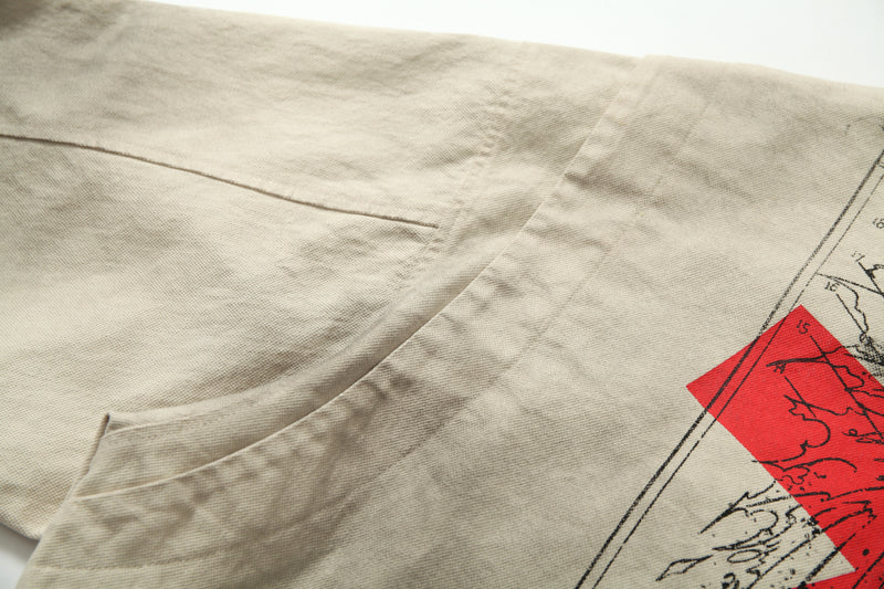 Omirad Vintage Washed Graphic Jacket | Graffiti Art Bomber