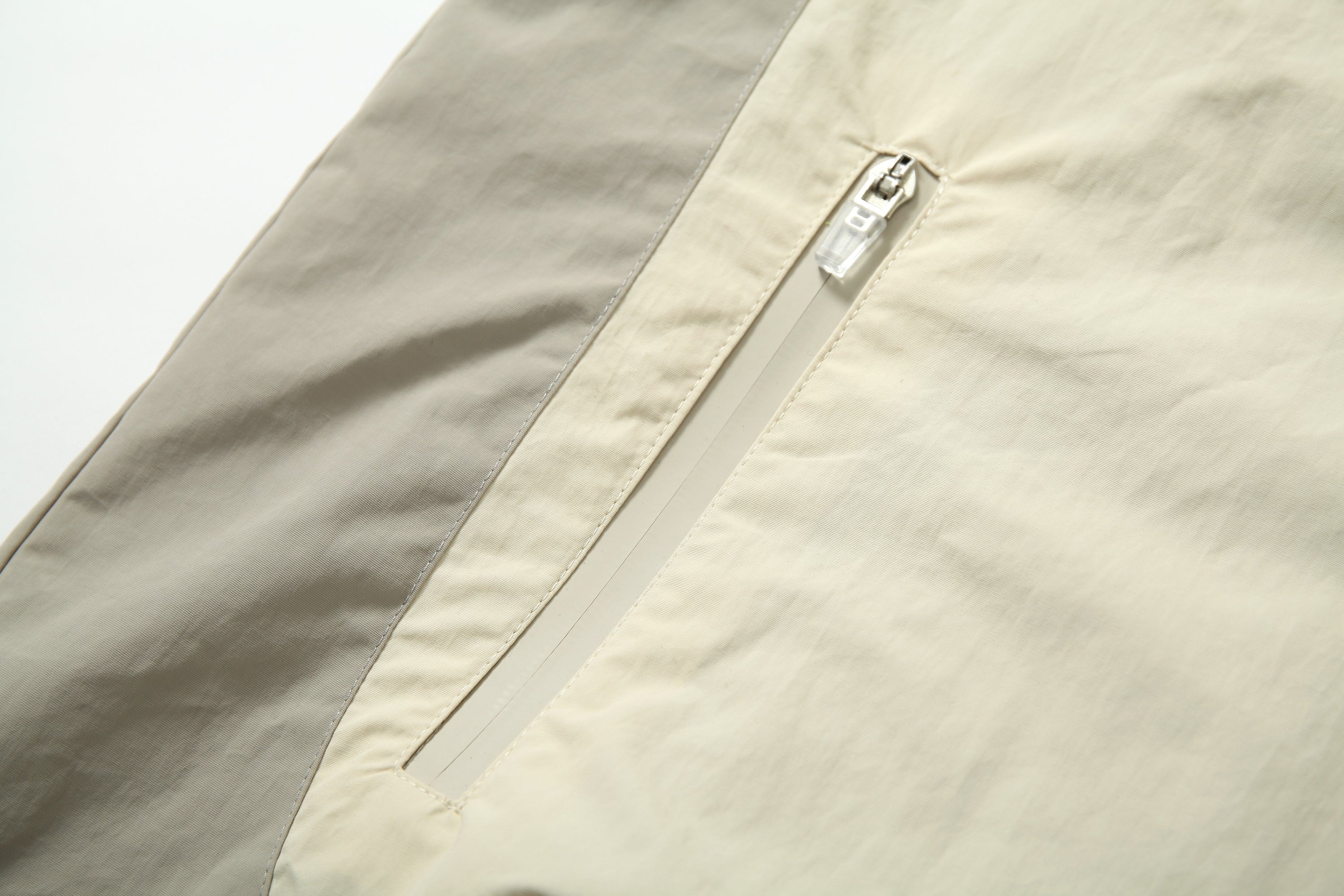 Colorblock Utility Windbreaker Jacket | Hooded Nylon Shell
