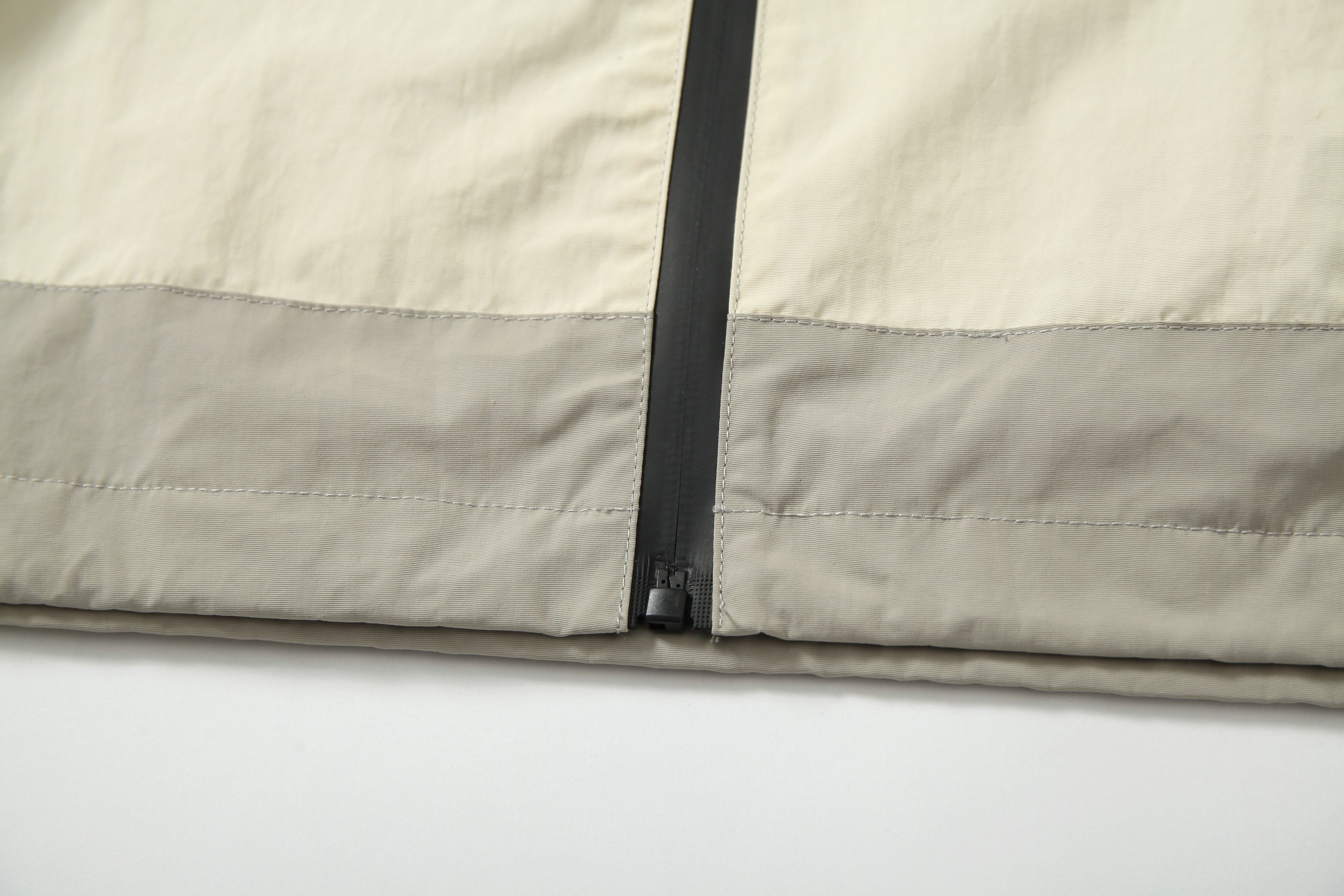 Colorblock Utility Windbreaker Jacket | Hooded Nylon Shell