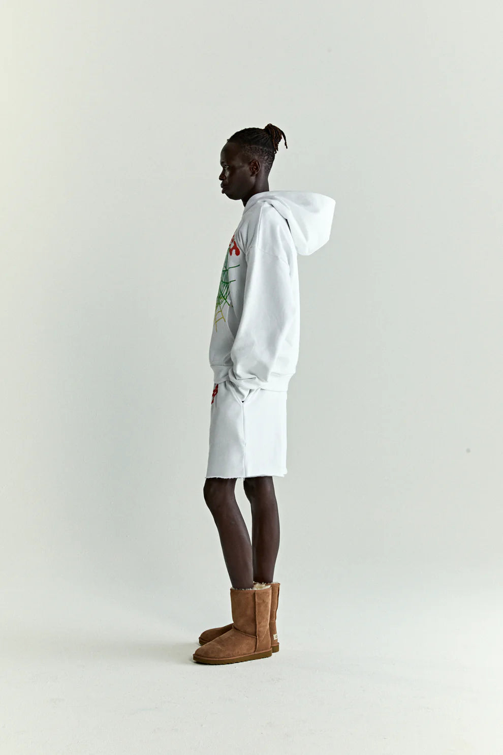 Sp5der “Toxic Web” Hoodie – White &amp; Neon Lime 440GSM Heavyweight Oversized Streetwear Pullover