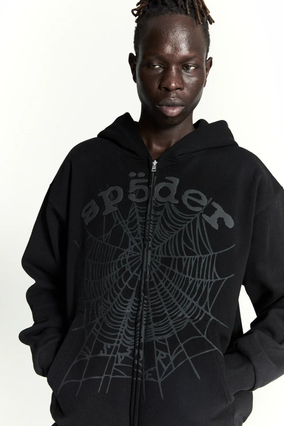 Sp5der Black Zip Hoodie | 440GSM Heavyweight Streetwear – Seakoff Sp5der Black Zip Hoodie | 440GSM Heavyweight Streetwear – Seakoff