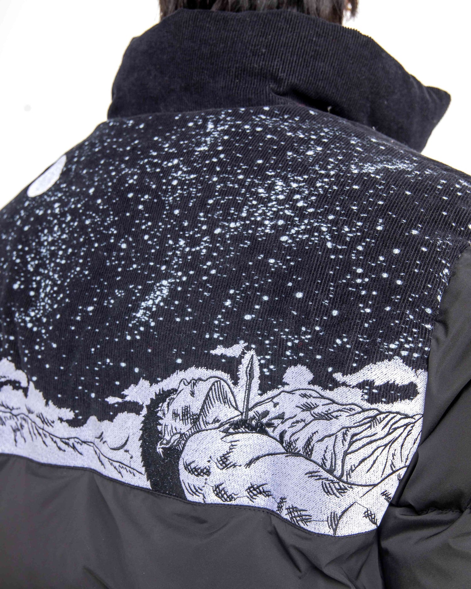 Berserk Anime Inspired Puffer Jacket | Премиальная вышитая черная уличная одежда