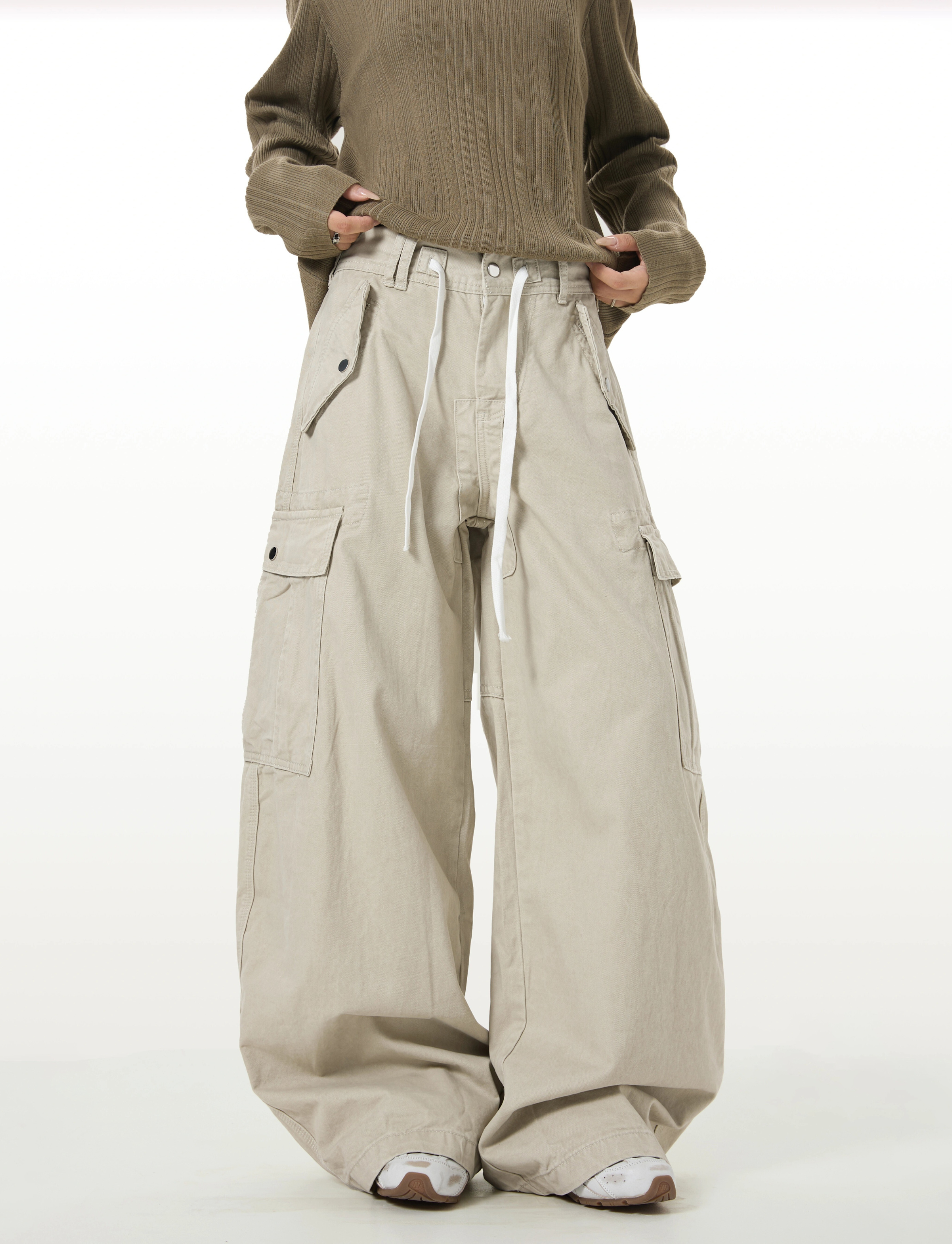 Omirad Utility Cargo Barrel Pants | Wide Leg Streetwear
