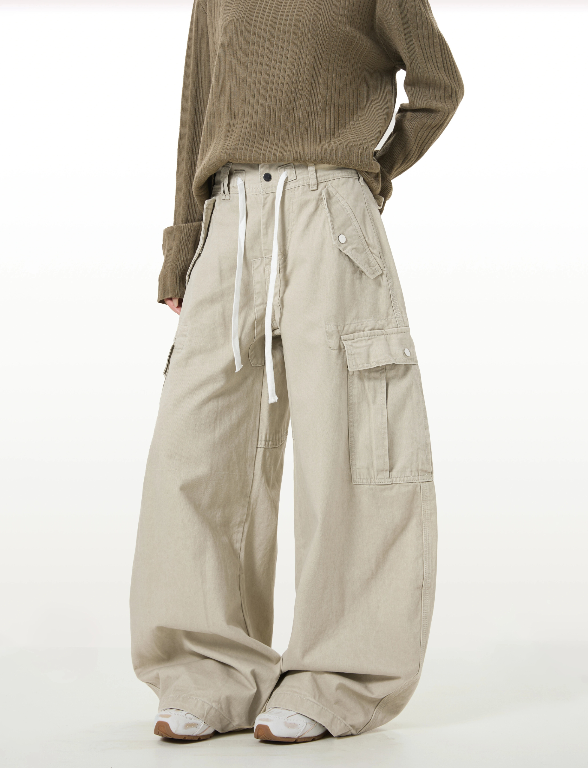 Omirad Utility Cargo Barrel Pants | Wide Leg Streetwear