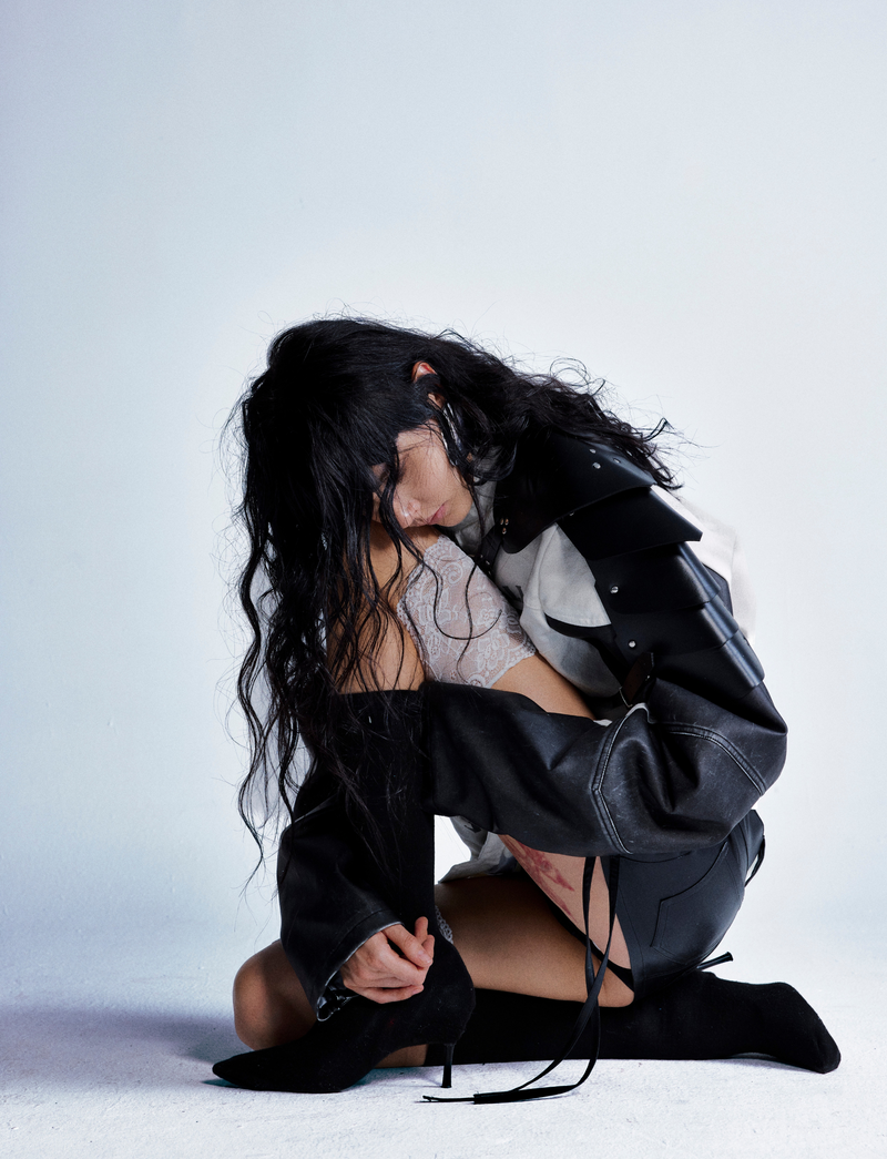 Omirad Contrast Moto Jacket – Skull Graphic Street Jacket