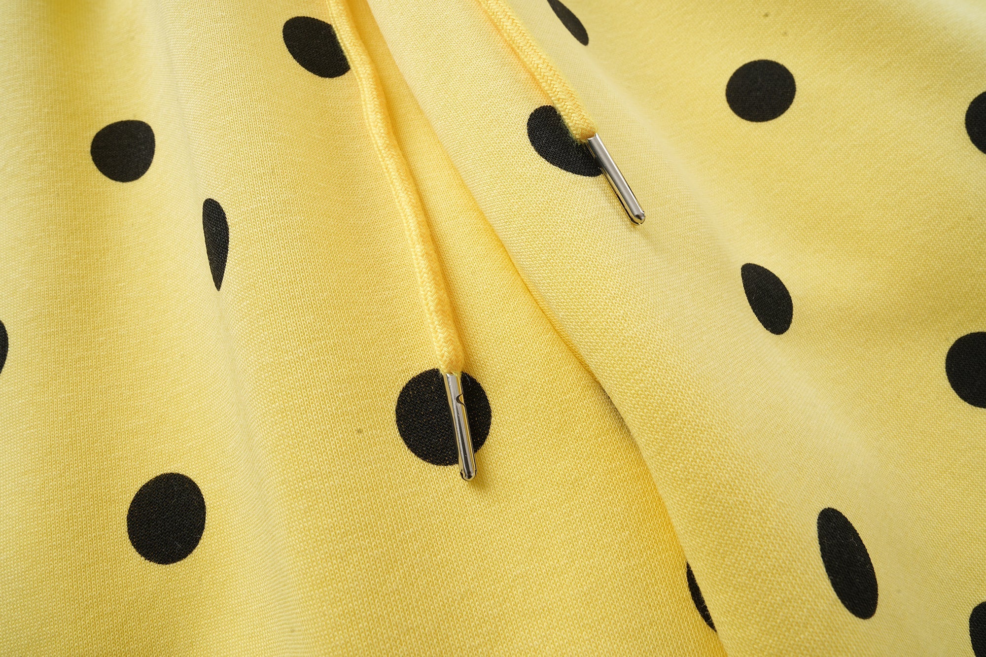 Omirad Polka Dot Wide-Leg Pants | Yellow & Black Cotton