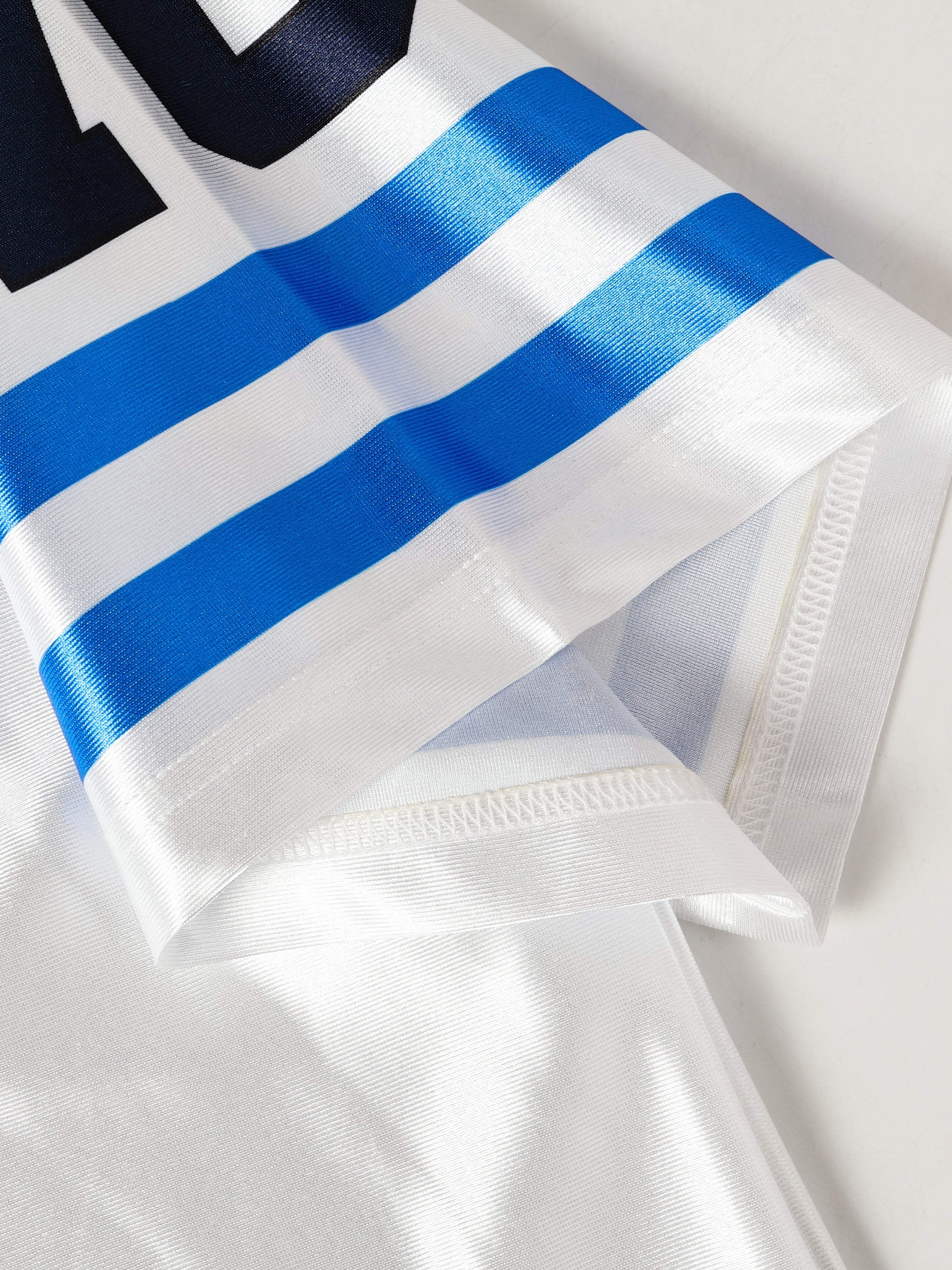 MADEGPSR #76 Blue-Stripe Oversized Football Jersey