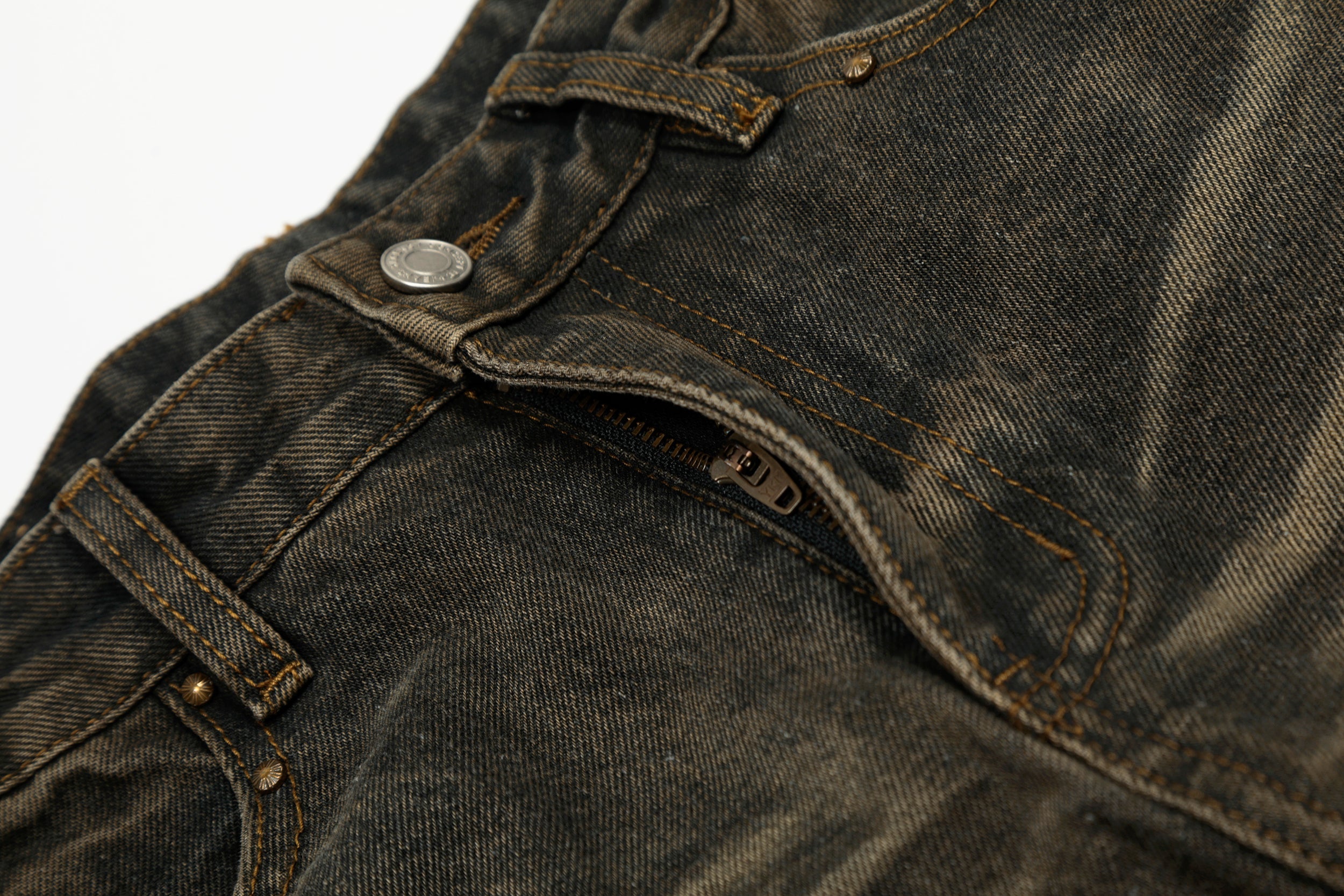 Omirad Retro Fade Wide-Leg Jeans | Vintage Wash Streetwear