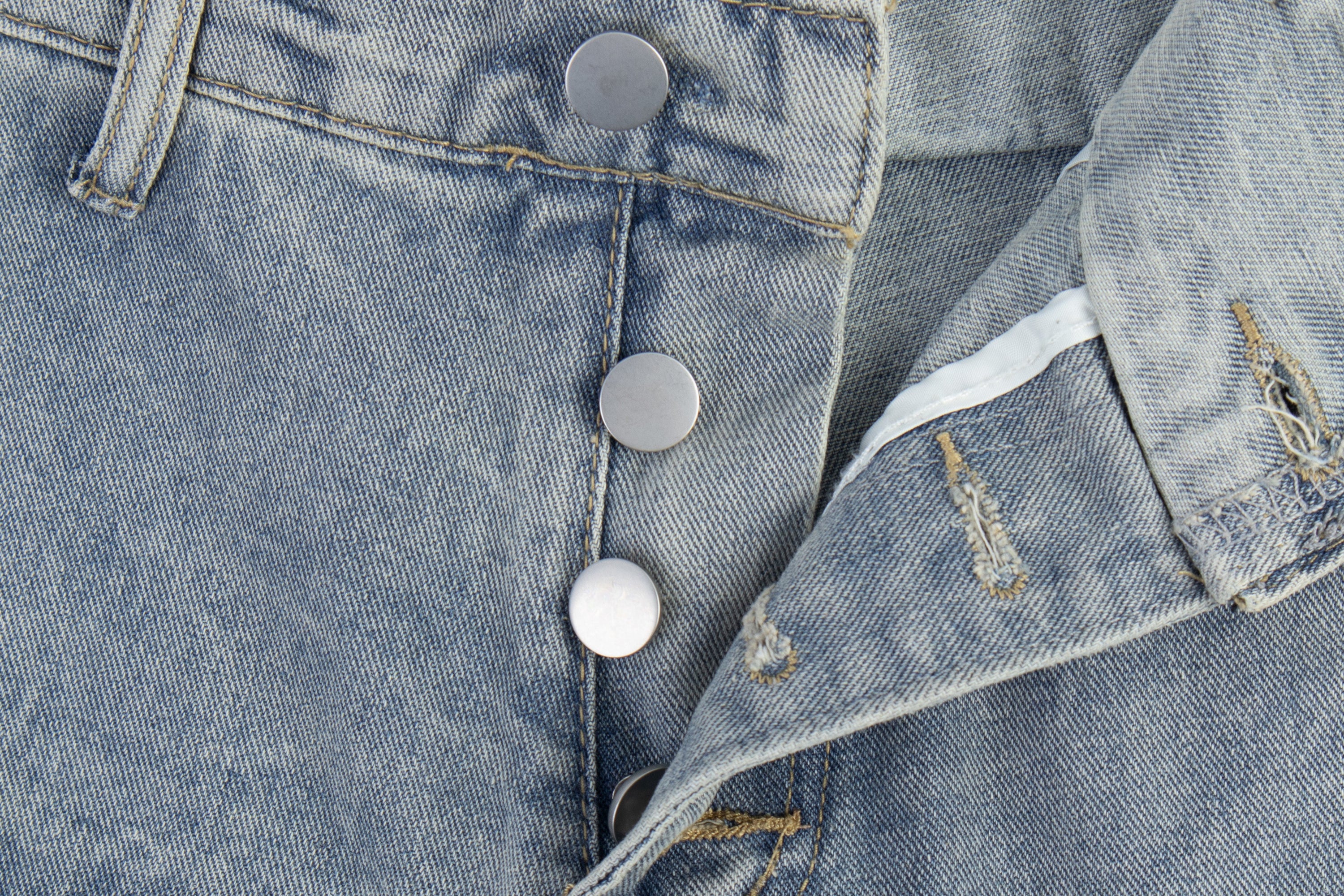 Omirad Distressed Panel Denim Pants | Streetwear Jeans