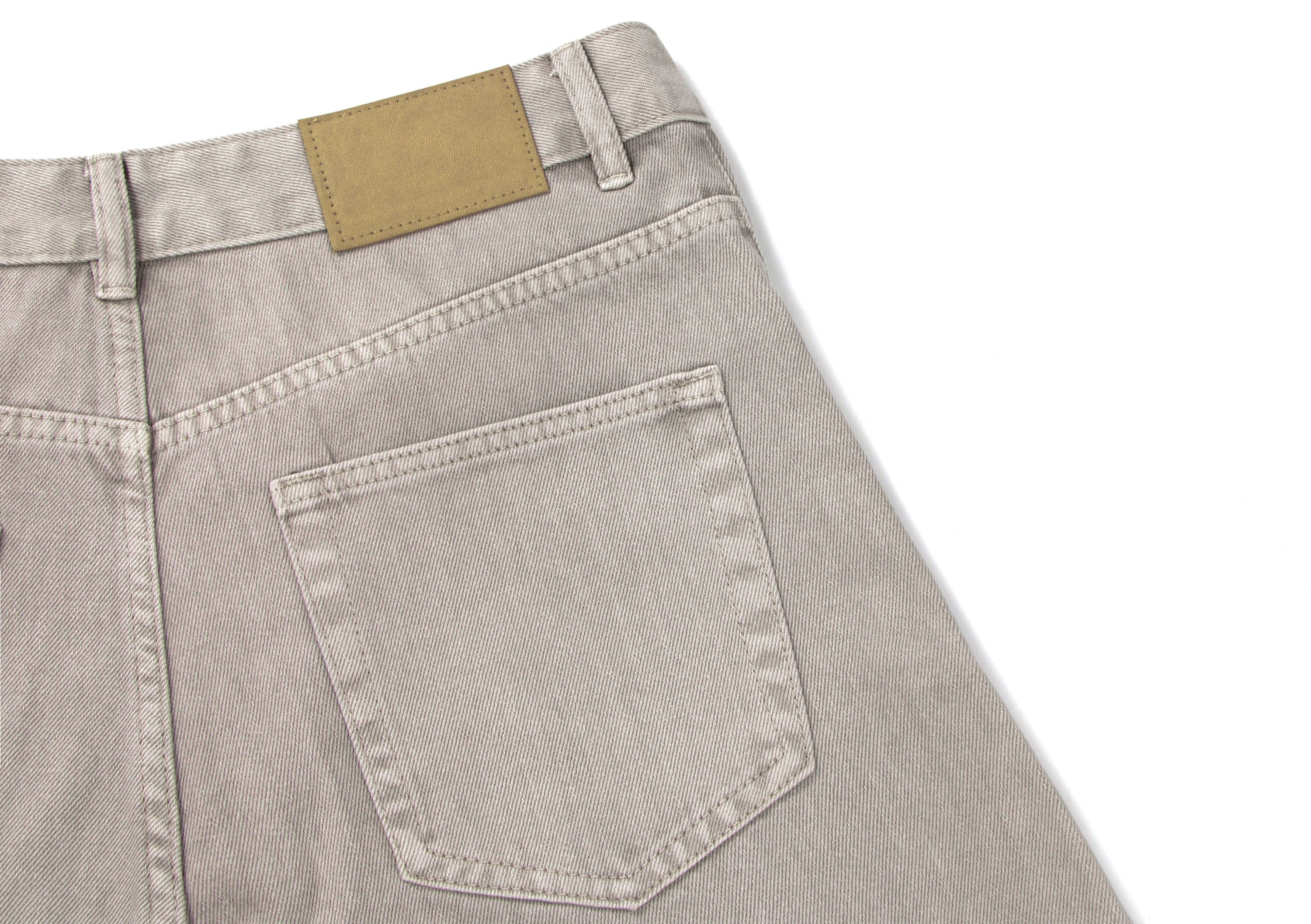 Panel Washed Wide-Leg Denim Pants | Streetwear Jeans