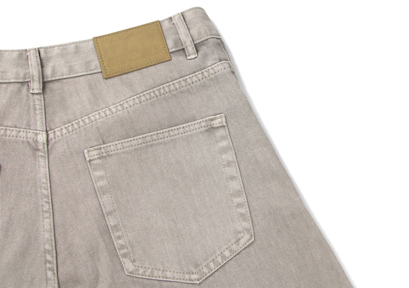 Panel Washed Wide-Leg Denim Pants | Streetwear Jeans