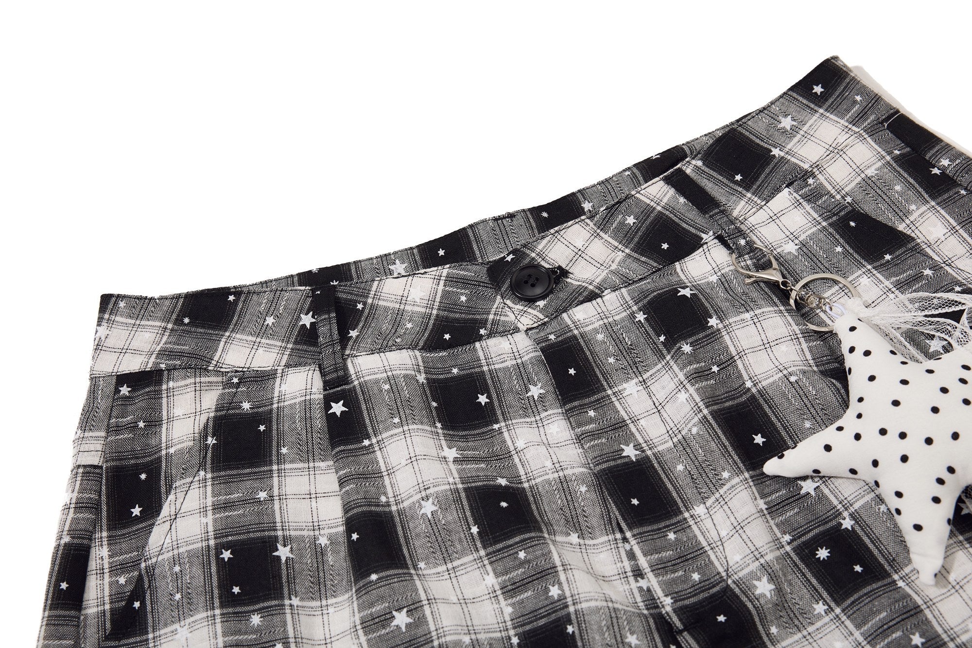 Omirad Plaid Star Cargo Shorts | Y2K Baggy Streetwear