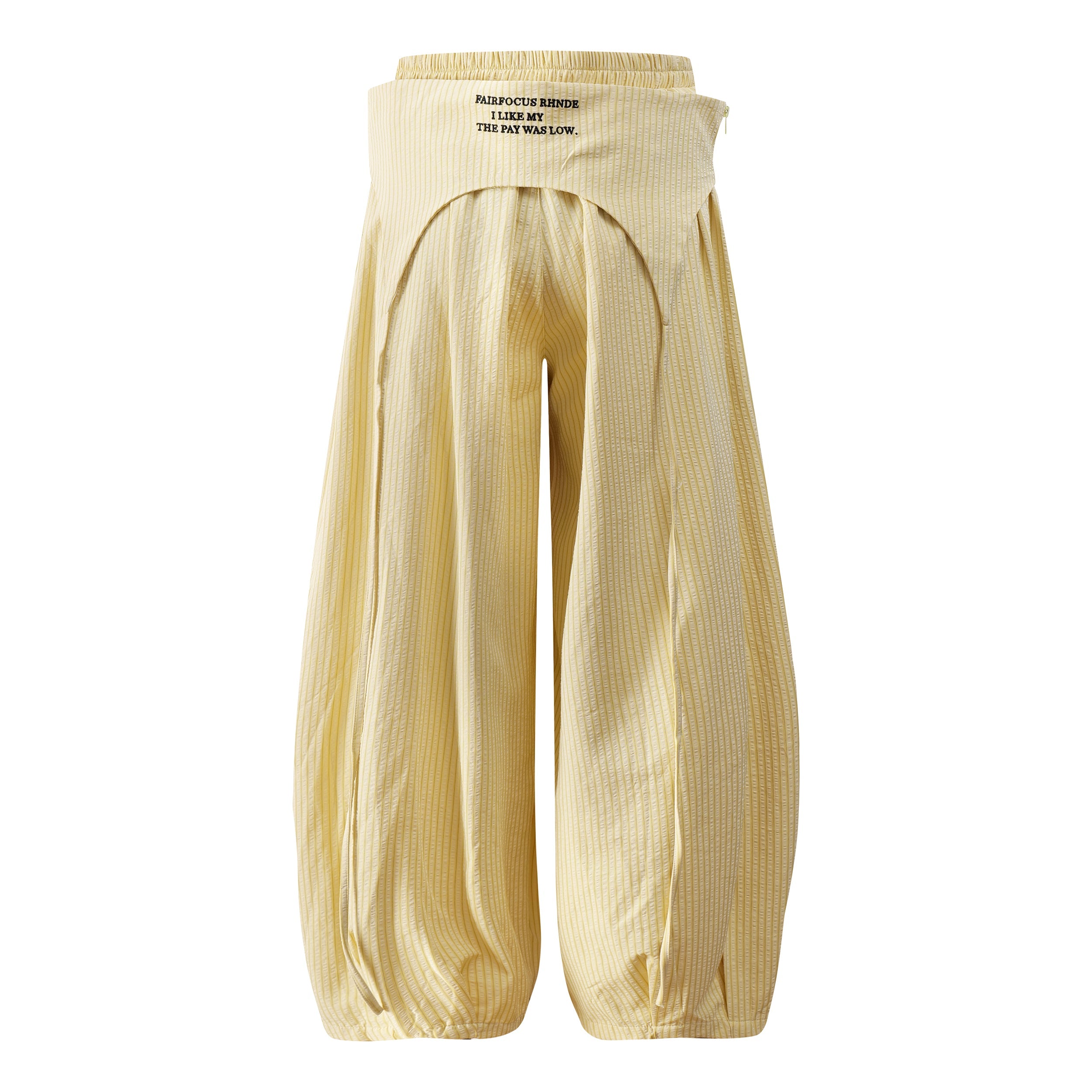 Fairfocus Layered Pleated Wide-Leg Pants | Streetwear