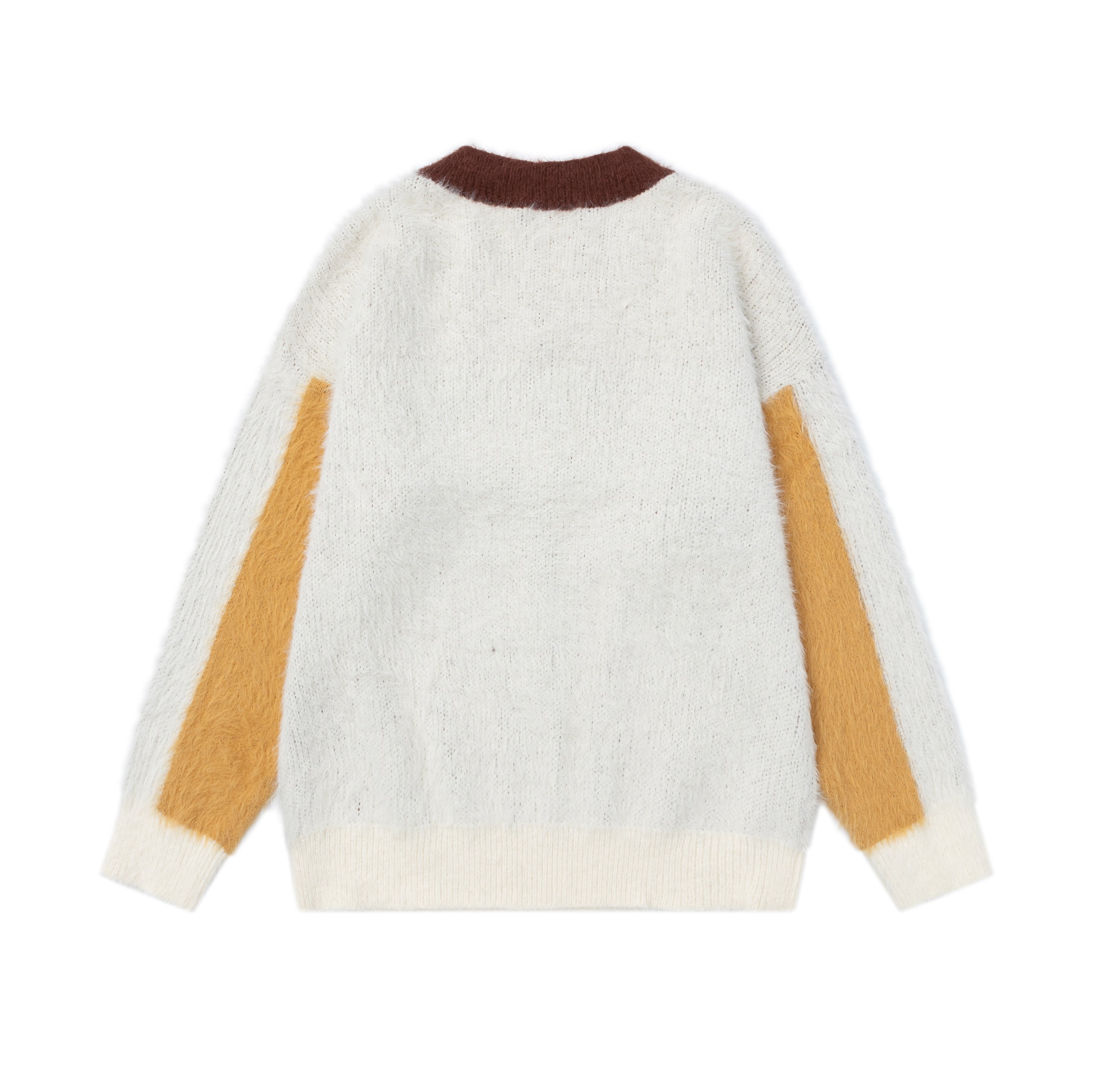 Crivellino 58 Retro Varsity Fuzzy Knit Sweater | Collegiate