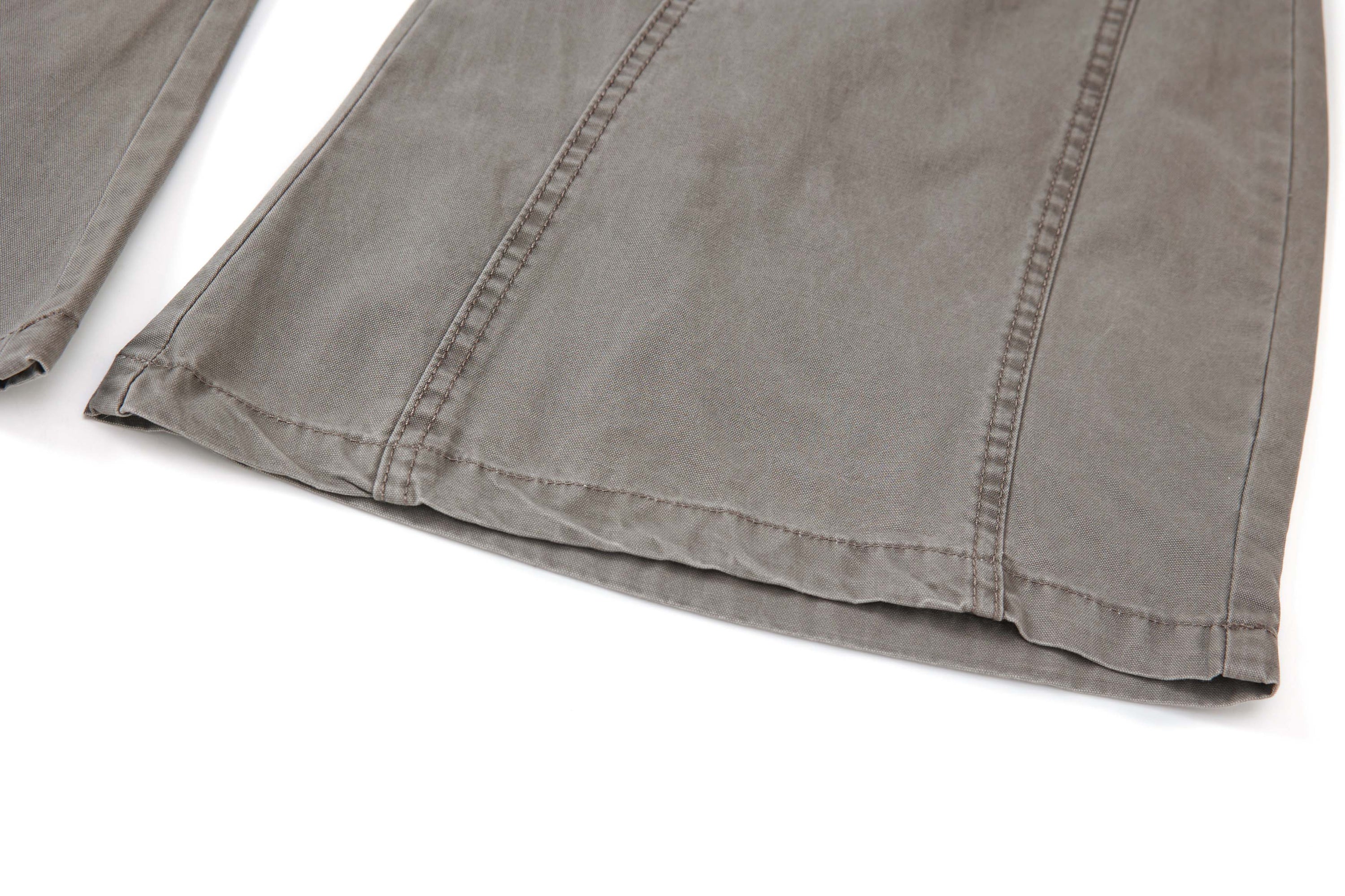 Curved Seam Washed Wide-Leg Pants | Oversized Street Style