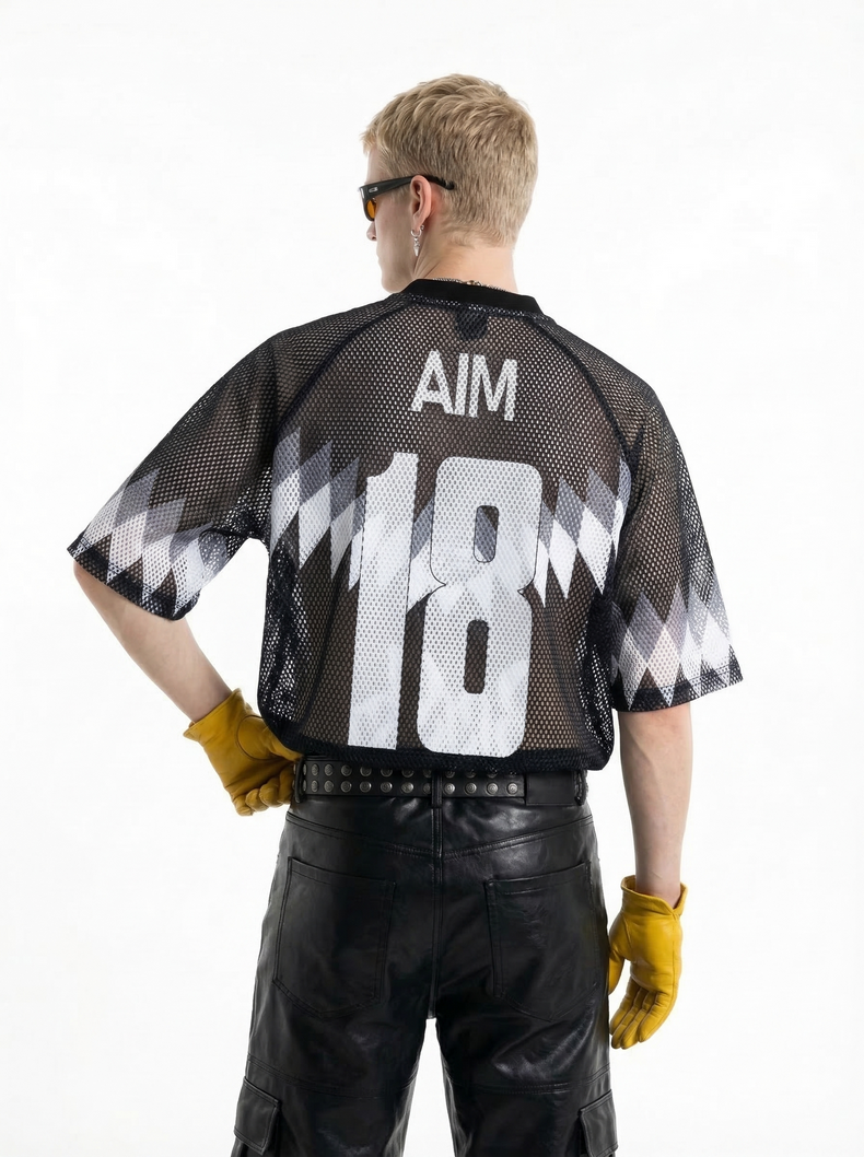 Omirad AIM 18 Mesh Jersey T-Shirt | Streetwear Soccer Top
