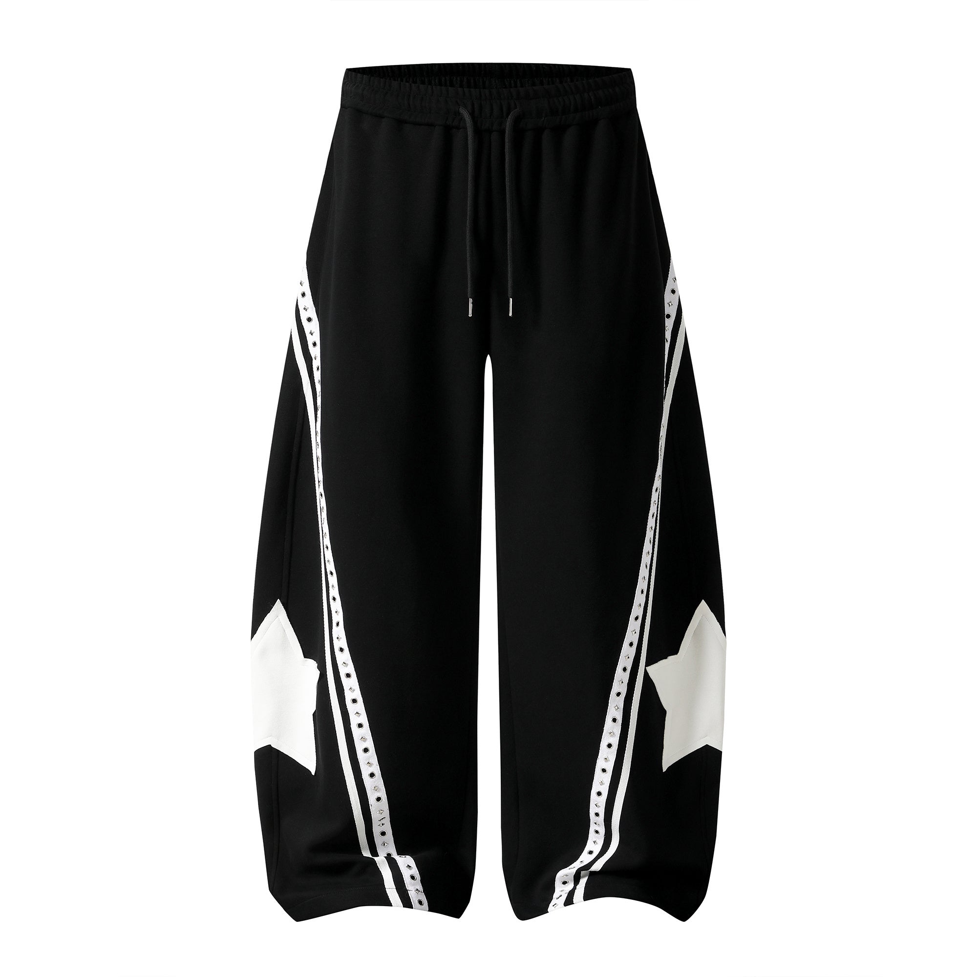 Omirad Star Panel Wide-Leg Track Pants | Streetwear Sweatpants
