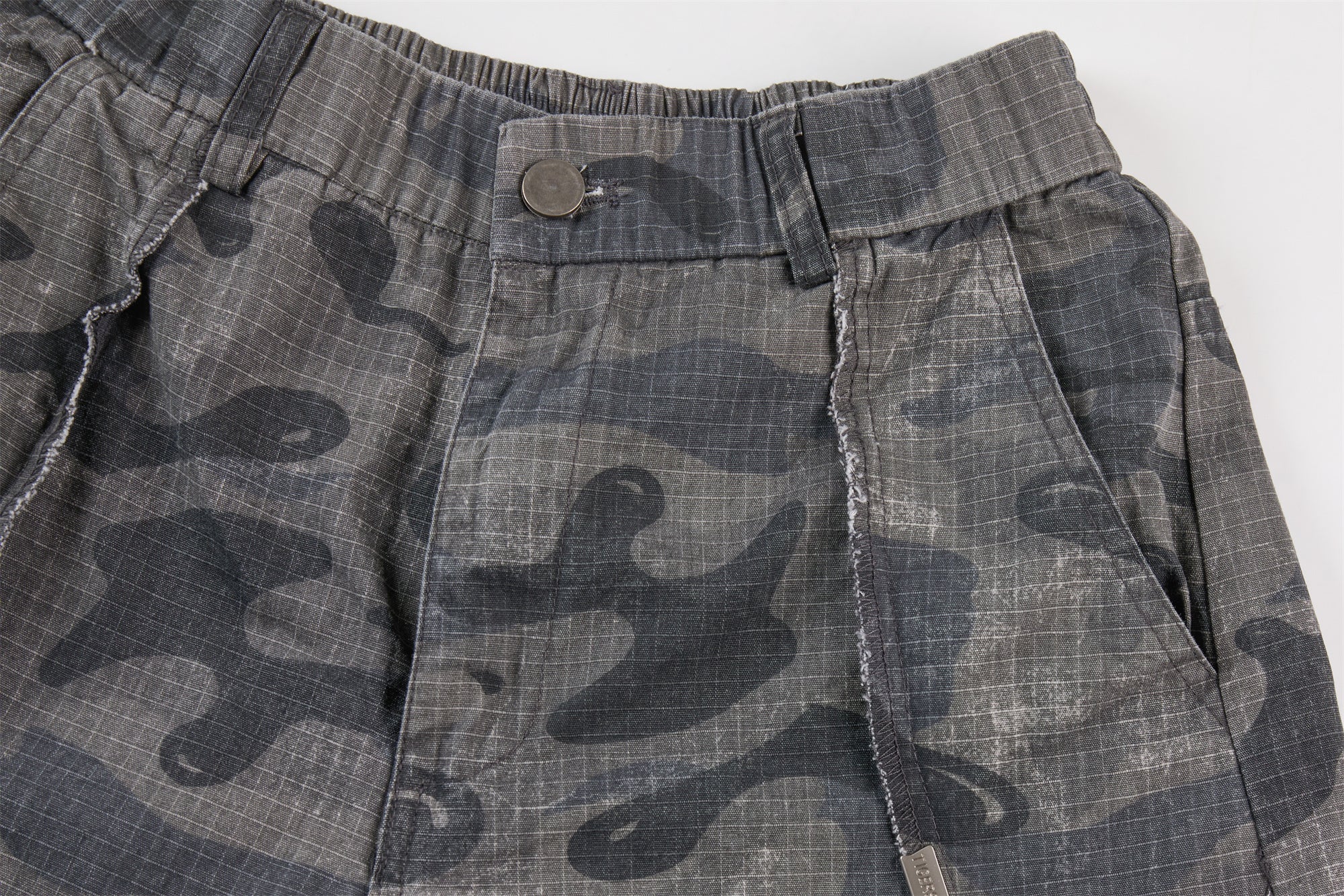 Omirad Dark Camo Wide-Leg Pants | Streetwear Utility Trousers