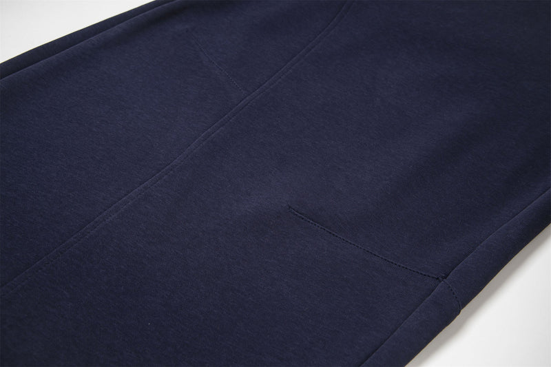 Plaid-Tied Wide-Leg Sweatpants with Chenille Patch | Makenochoice