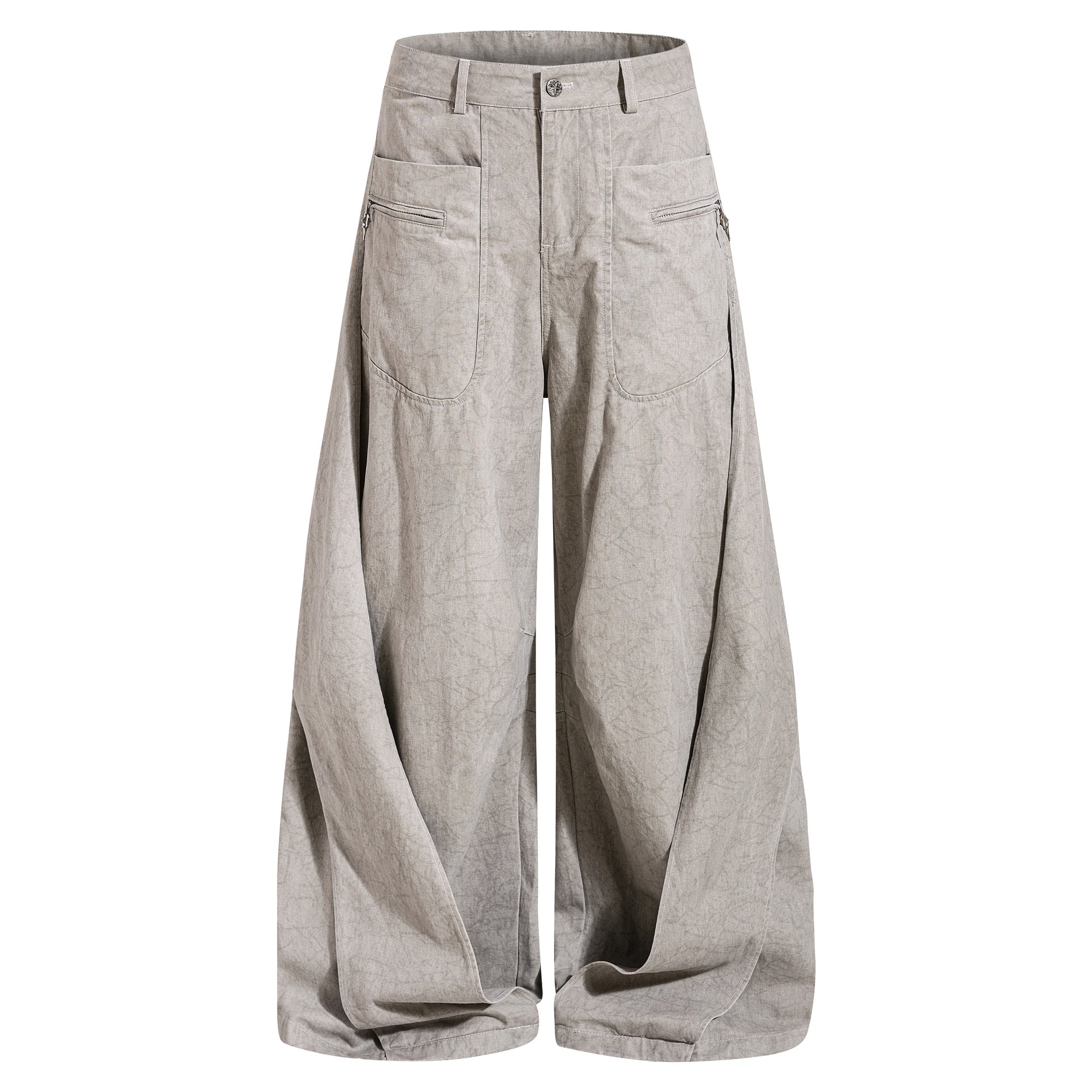 Omirad Washed Balloon Denim Jeans | Oversized Wide-Leg