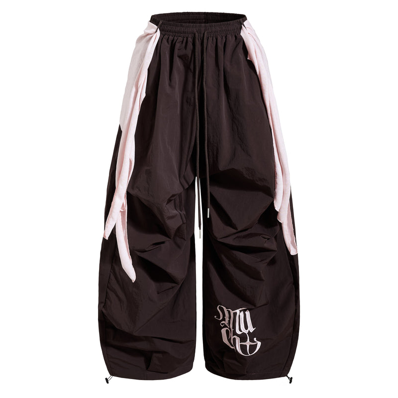 Omirad Layered Utility Wide-Leg Pants | Streetwear Nylon