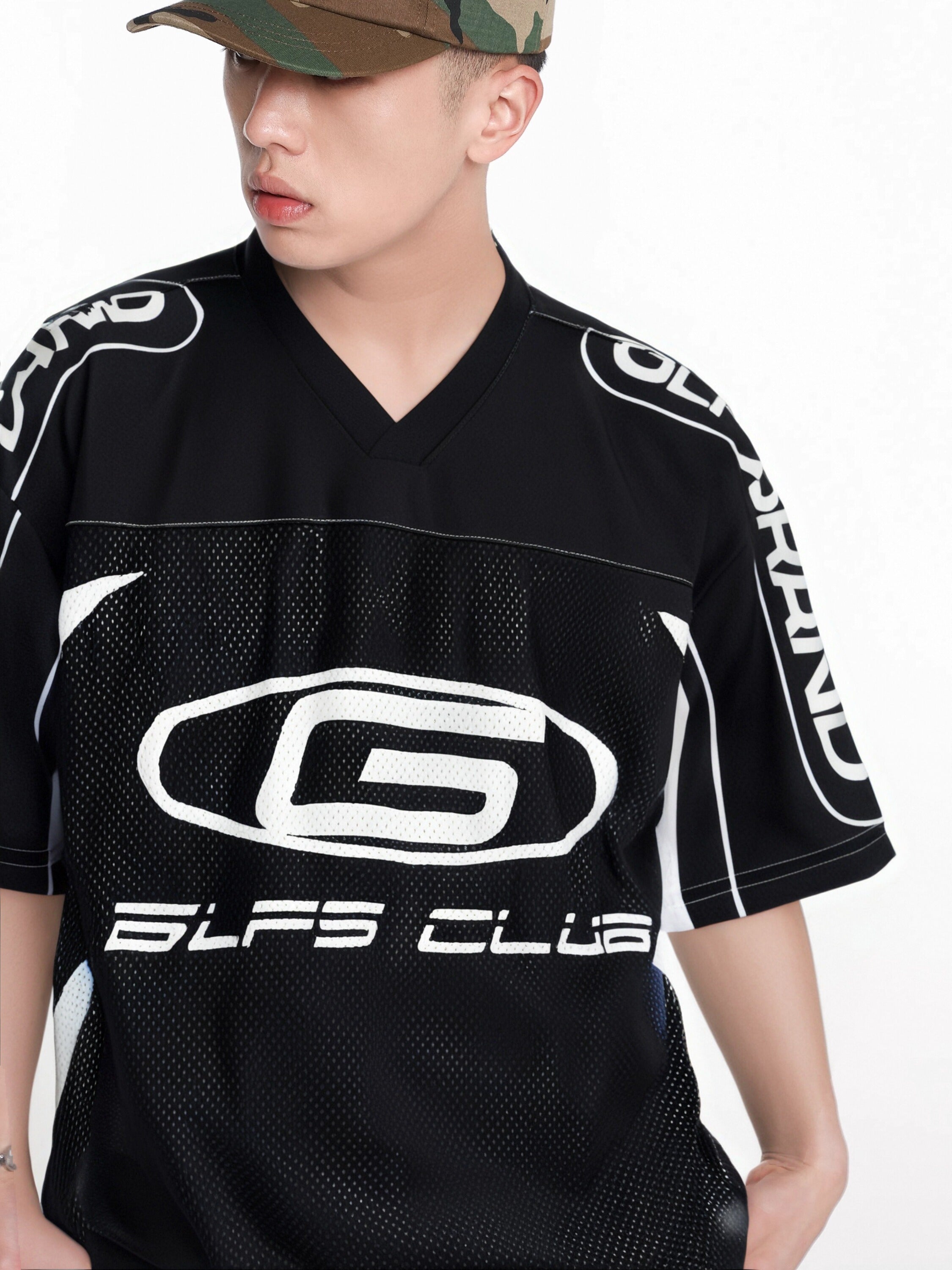 GLFS Club Tech Mesh Logo Jersey | Oversized Streetwear Fit