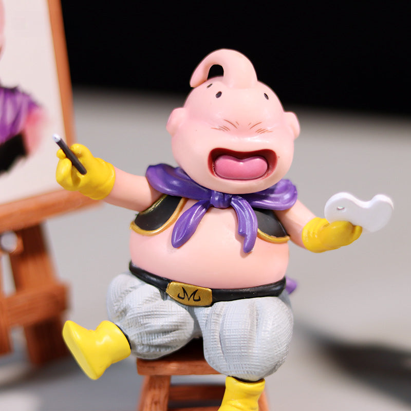 Majin Buu Artist Collectible Figure – Dragon Ball Z, 14cm, Cute Artist Set