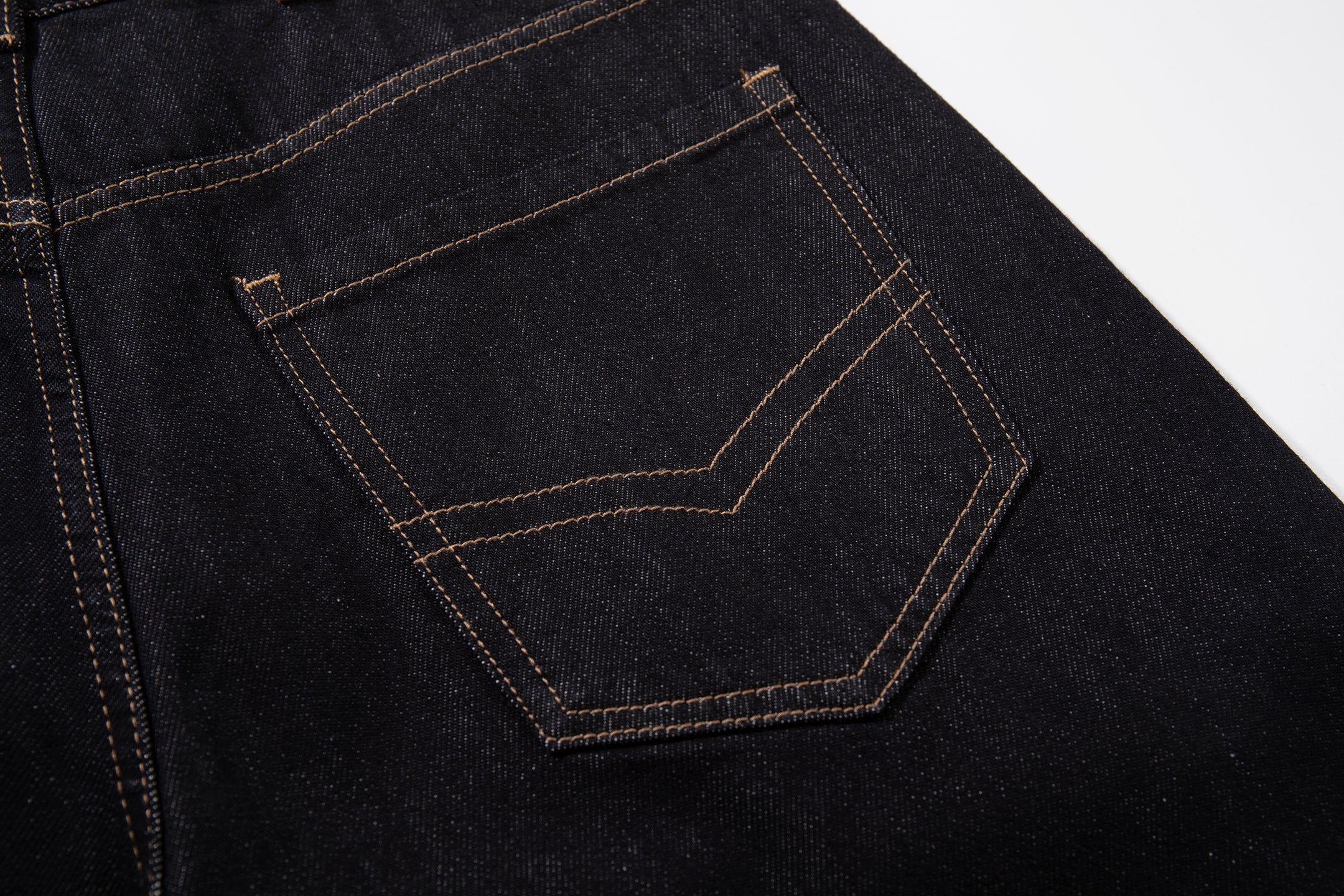 Omirad Plaid-Panel Wide-Leg Jeans | Dark Wash Denim